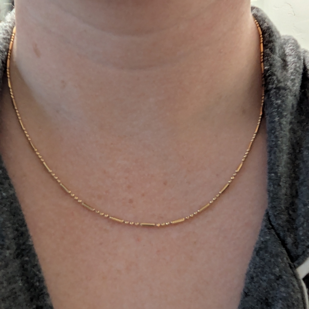 Adjustable 17" Gold Filled Necklace